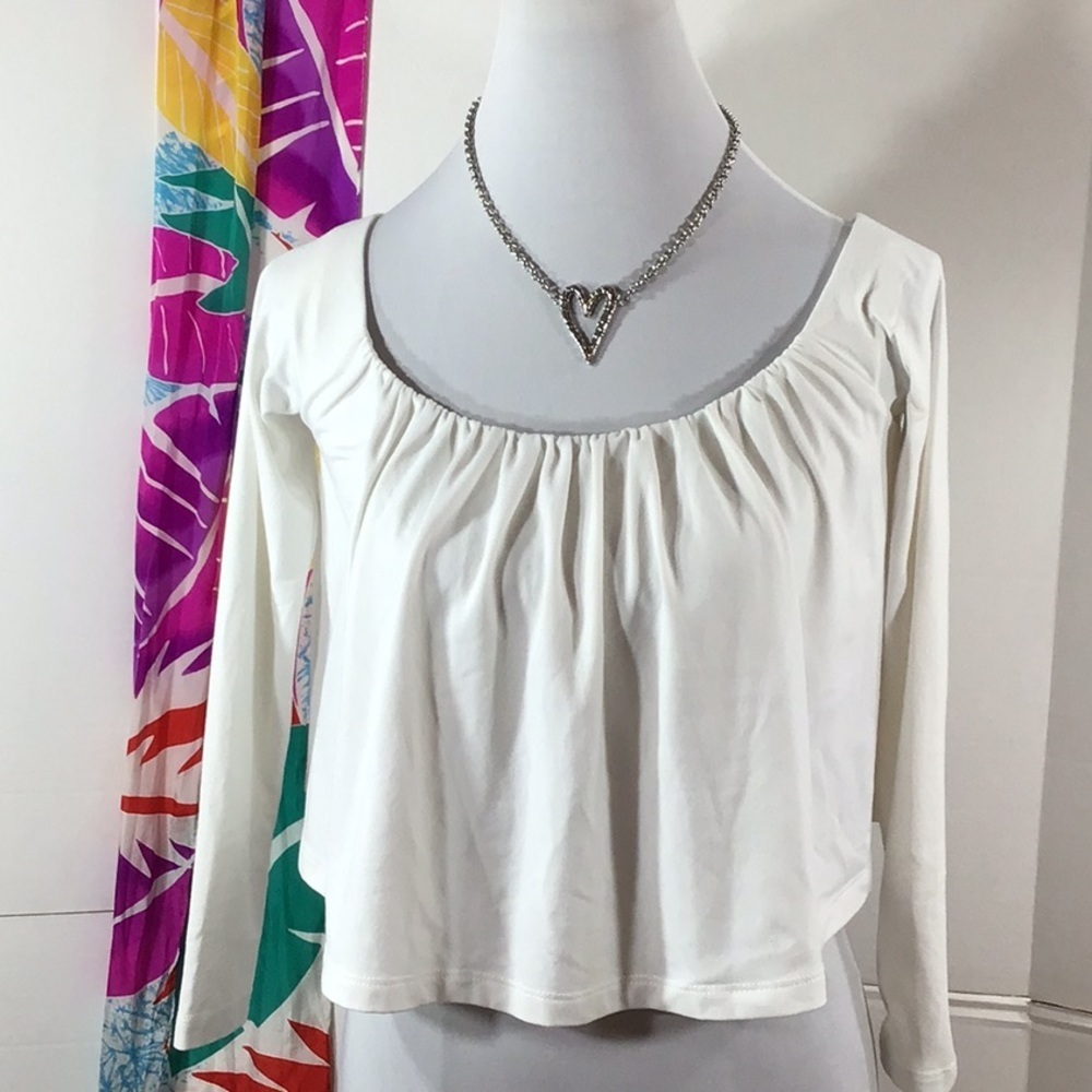 Susana Monaco white crop top XS